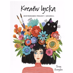 Kreativ lycka-akvarell