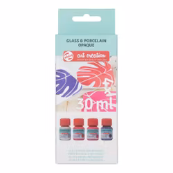 Glas & porslinfärg 4 st x 30ml-Pink silver