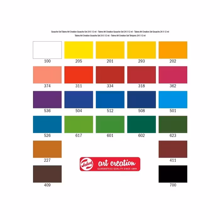 Gouache-24stx12ml-Art creation