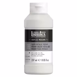 Liquitex-silver metallic medium-237ml