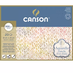 Canson-Aquarelle CP 31x41-300G Block 20st