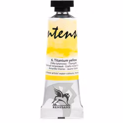 Renesans-extrafine watercolours in tubes 15 ml-06-TITANIUM YELLOW