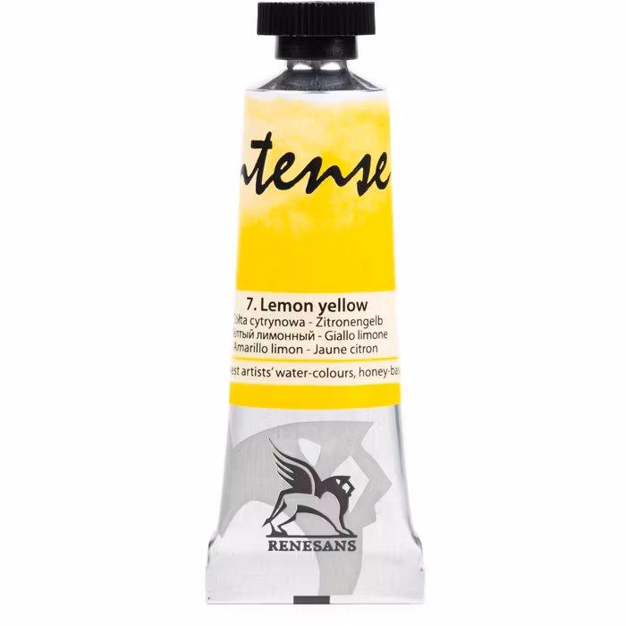 Renesans-extrafine watercolours in tubes 15 ml-07-LEMON YELLOW