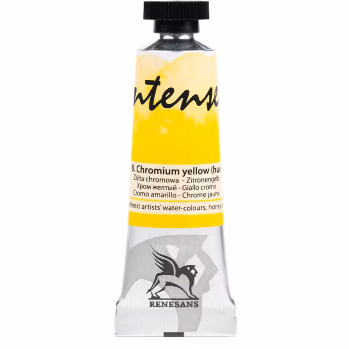 Renesans-extrafine watercolours in tubes 15 ml-08-CHROMIUM YELLOW (HUE)