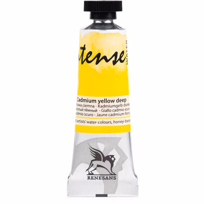 Renesans-extrafine watercolours in tubes 15 ml-13-CADMIUM YELLOW DEEP