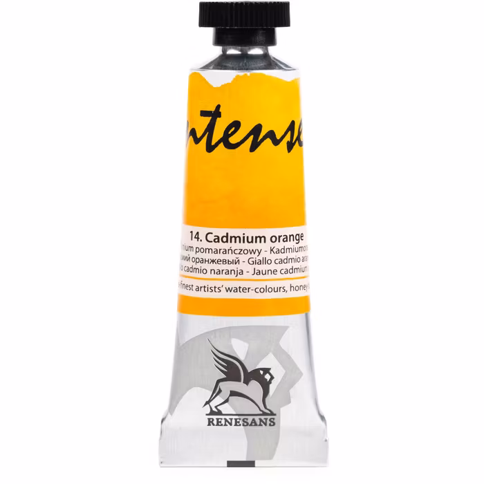 Renesans-extrafine watercolours in tubes 15 ml-14-CADMIUM ORANGE