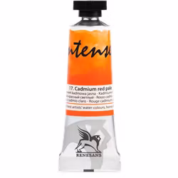 Renesans-extrafine watercolours in tubes 15 ml-17-CADMIUM RED PALE