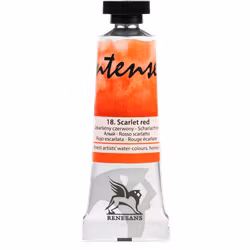 Renesans-extrafine watercolours in tubes 15 ml-18-SCARLET RED