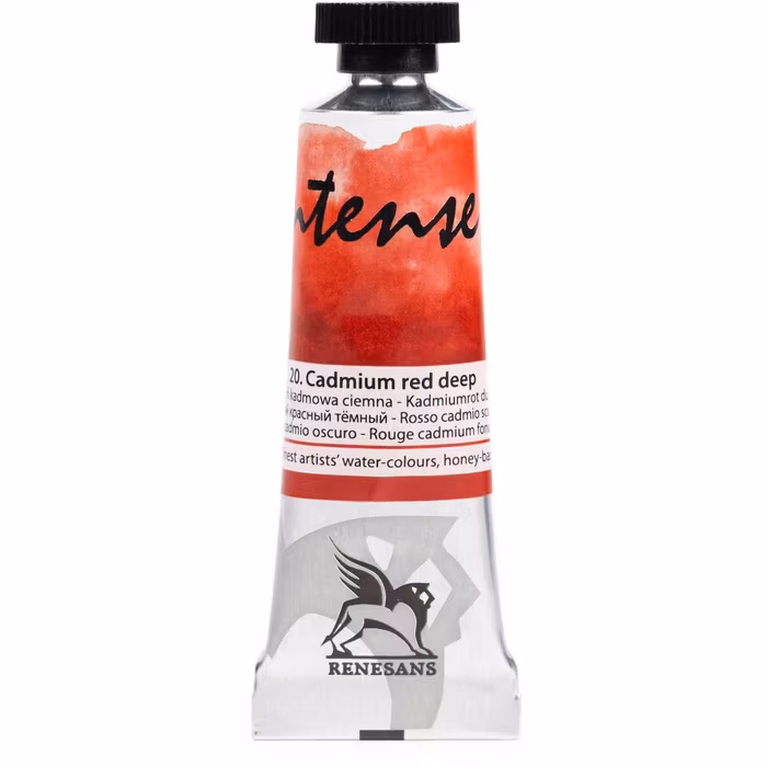 Renesans-extrafine watercolours in tubes 15 ml-20-CADMIUM RED DEEP