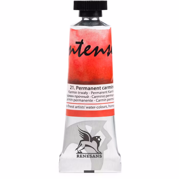 Renesans-extrafine watercolours in tubes 15 ml-21-PERMANENT CARMINE