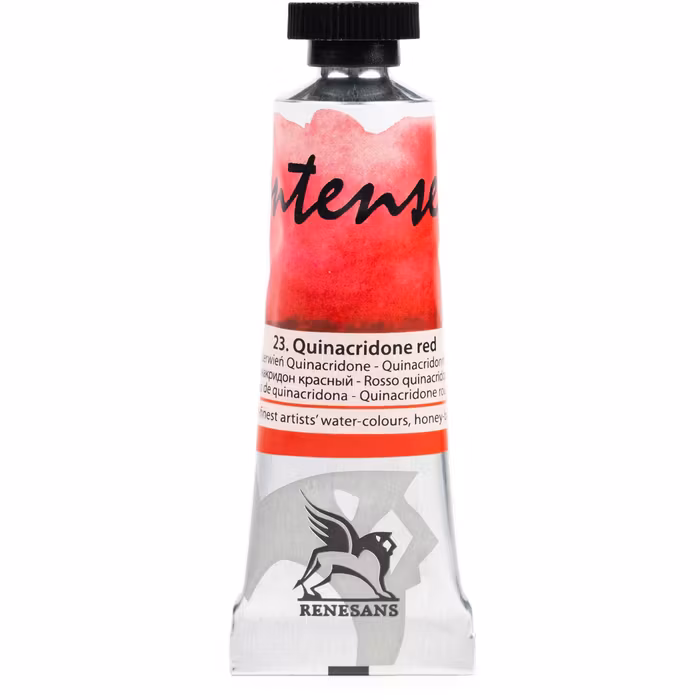Renesans-extrafine watercolours in tubes 15 ml-23-QUINACRIDONE RED