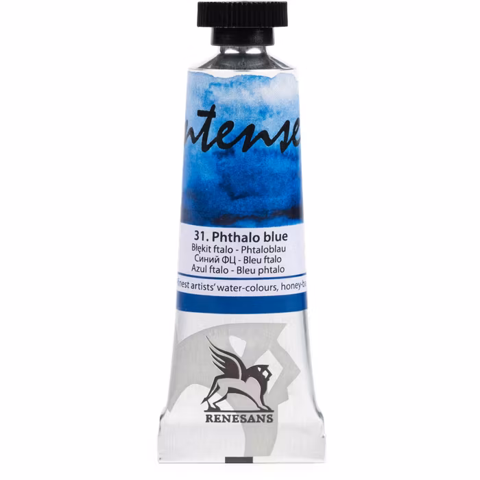 Renesans-extrafine watercolours in tubes 15 ml-31-PHTHALO BLUE