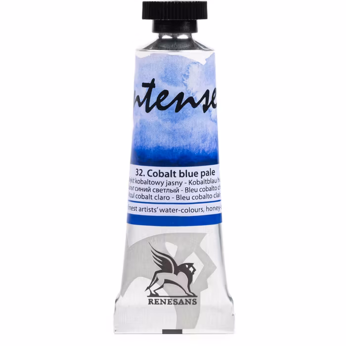 Renesans-extrafine watercolours in tubes 15 ml-32-COBALT BLUE PALE