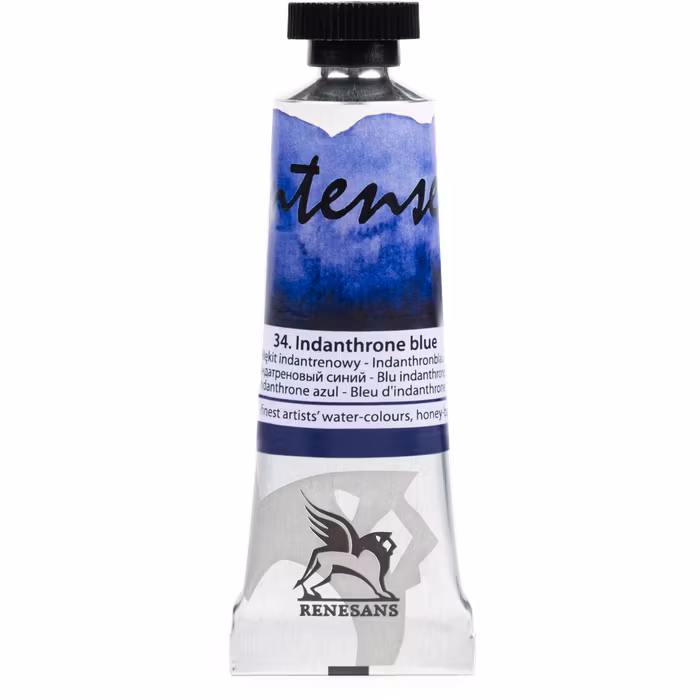 Renesans-extrafine watercolours in tubes 15 ml-34-INDANTHRONE BLUE