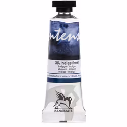 Renesans-extrafine watercolours in tubes 15 ml-35-INDIGO