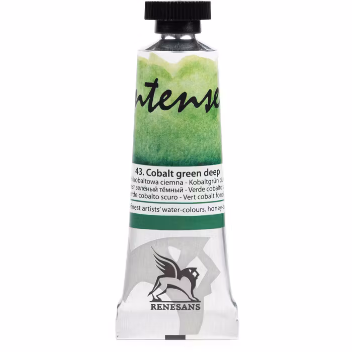 Renesans-extrafine watercolours in tubes 15 ml-43-COBALT GREEN DEEP