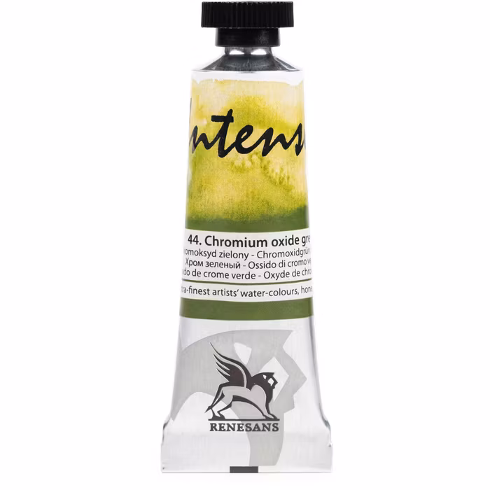 Renesans-extrafine watercolours in tubes 15 ml-44-CHROMIUM OXIDE GREEN