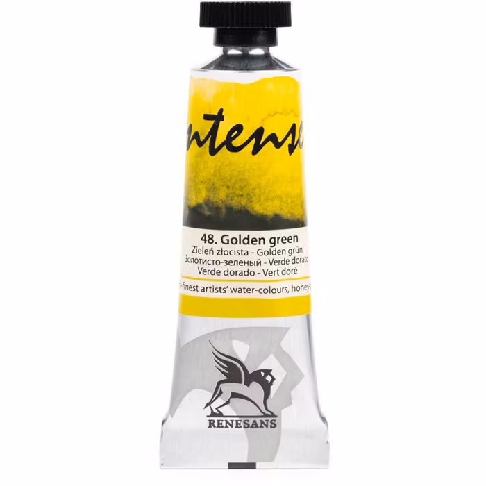 Renesans-extrafine watercolours in tubes 15 ml-48-GOLDEN GREEN