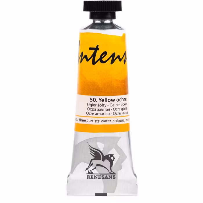 Renesans-extrafine watercolours in tubes 15 ml-50-YELLOW OCHRE