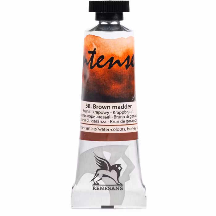 Renesans-extrafine watercolours in tubes 15 ml-58-BROWN MADDER