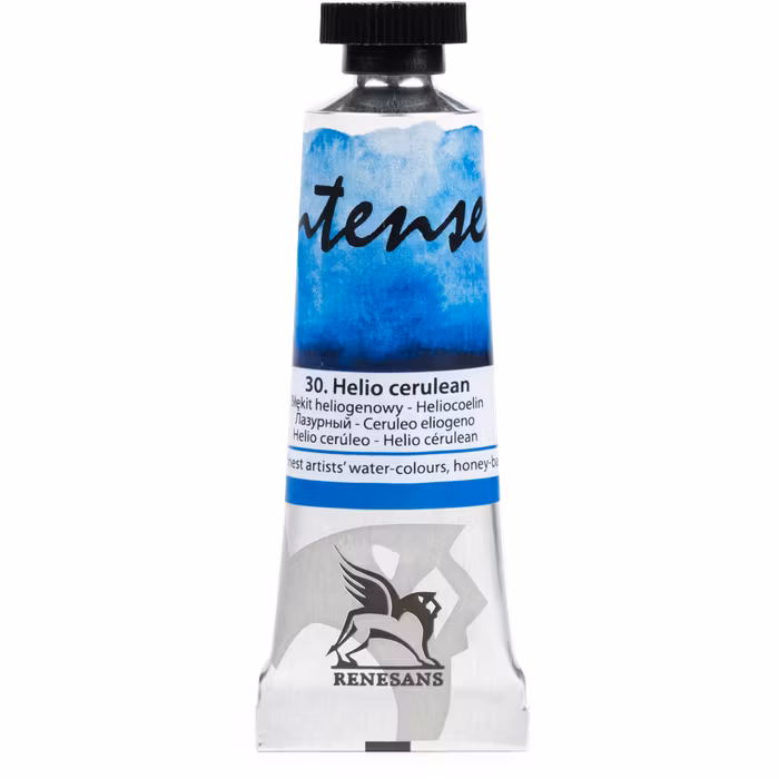 Renesans-extrafine watercolours in tubes 15 ml-30- HELIO CERULEAN