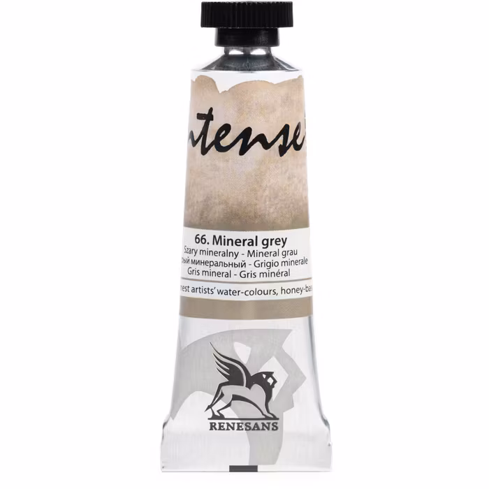 Renesans-extrafine watercolours in tubes 15 ml-66-MINERAL GREY