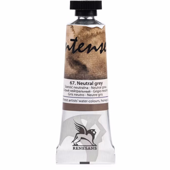 Renesans-extrafine watercolours in tubes 15 ml-67-NEUTRAL GREY