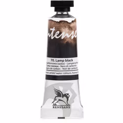Renesans-extrafine watercolours in tubes 15 ml-70-LAMP BLACK