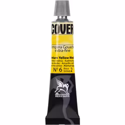 Renesans-Cover tempera gouache extrafine in tubes 20 ml -06-Cadmium yellow medium