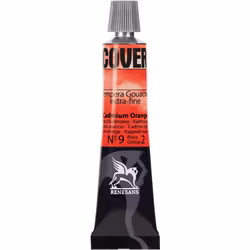 Renesans-Cover tempera gouache extrafine in tubes 20 ml -09-Cadmium orange