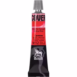 Renesans-Cover tempera gouache extrafine in tubes 20 ml -12-Carmine