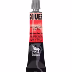 Renesans-Cover tempera gouache extrafine in tubes 20 ml -13-Cadmium red pale