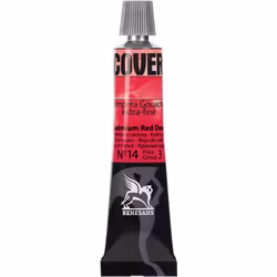 Renesans-Cover tempera gouache extrafine in tubes 20 ml -14-Cadmium red deep