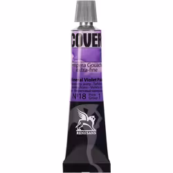 Renesans-Cover tempera gouache extrafine in tubes 20 ml -18-Mineral violet pale