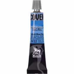 Renesans-Cover tempera gouache extrafine in tubes 20 ml -22-Cobalt blue pale