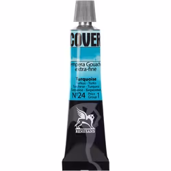 Renesans-Cover tempera gouache extrafine in tubes 20 ml -24-Turquoise