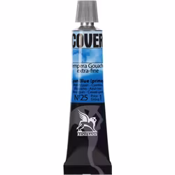 Renesans-Cover tempera gouache extrafine in tubes 20 ml -25-Cyan blue