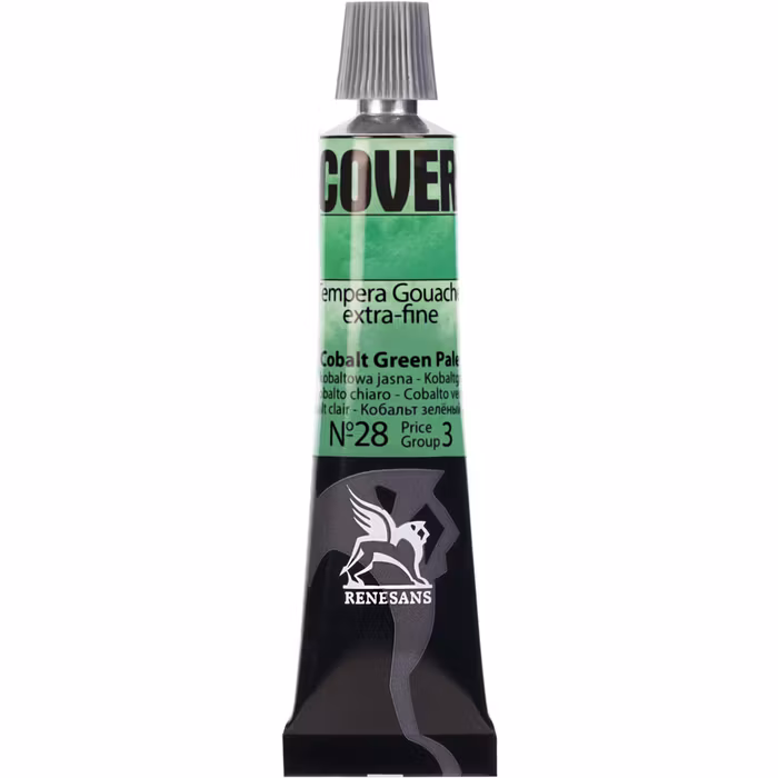Renesans-Cover tempera gouache extrafine in tubes 20 ml -28-Cobalt green pale