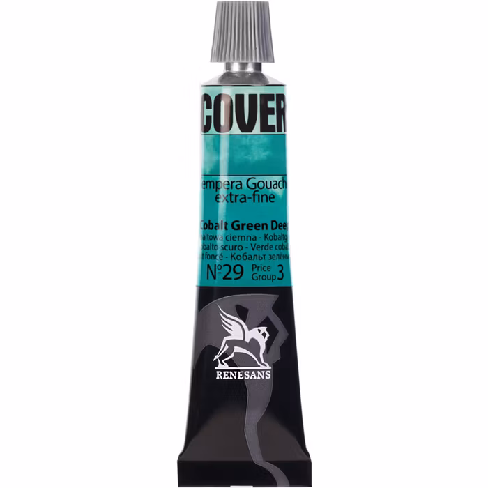 Renesans-Cover tempera gouache extrafine in tubes 20 ml -29-Cobalt green deep