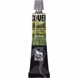 Renesans-Cover tempera gouache extrafine in tubes 20 ml -30-SAP green
