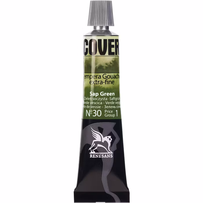 Renesans-Cover tempera gouache extrafine in tubes 20 ml -30-SAP green
