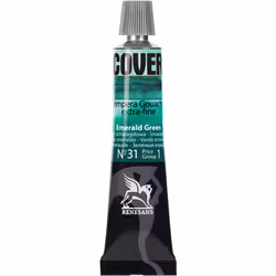 Renesans-Cover tempera gouache extrafine in tubes 20 ml -31-Emerald green