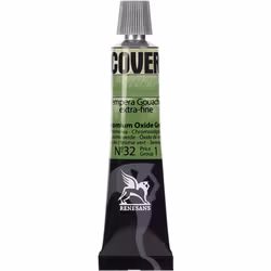 Renesans-Cover tempera gouache extrafine in tubes 20 ml -32-Chromium oxide green
