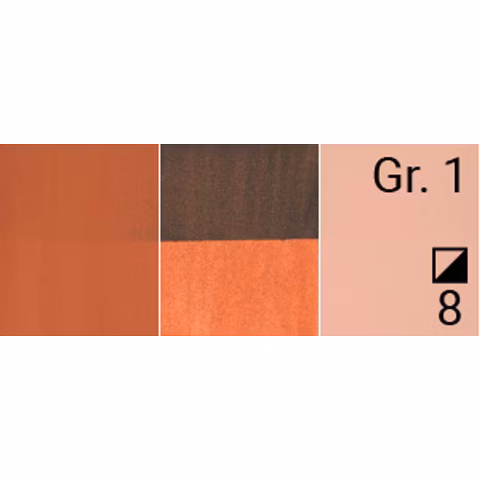Renesans-Cover tempera gouache extrafine in tubes 20 ml -34-Burnt sienna