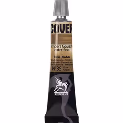 Renesans-Cover tempera gouache extrafine in tubes 20 ml -35-Raw umber