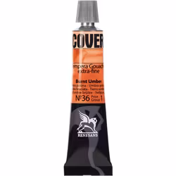 Renesans-Cover tempera gouache extrafine in tubes 20 ml -36-Burnt umber