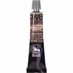 Renesans-Cover tempera gouache extrafine in tubes 20 ml -40-Brown ochre