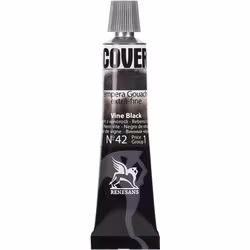 Renesans-Cover tempera gouache extrafine in tubes 20 ml -42-Vine black