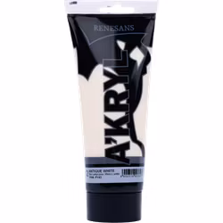 Renesans-A'kryl satin 200 ML-02-ANTIQUE WHITE