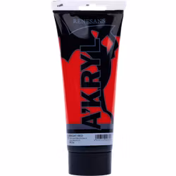 Renesans-A'kryl satin 200 ML-09-BRIGHT RED